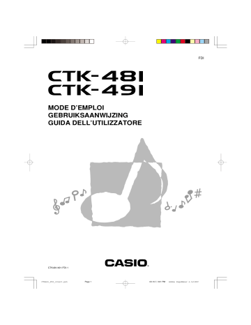 Casio CTK-491 Manuel du propriétaire | Fixfr