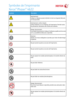 Xerox Phaser 4622 Manuel du propriétaire
