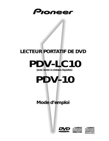Pioneer PDV-LC10 Manuel du propriétaire | Fixfr
