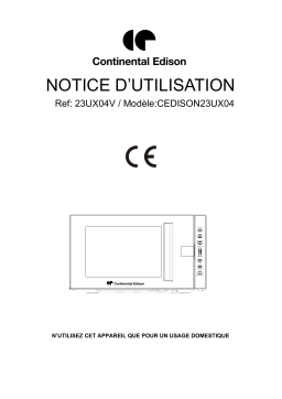 CONTINENTAL EDISON CEMO23UX04CEMO23UX94CEMO20EBCEMO25GEBCEMO28UX94MCEMO34CEB Manuel du propriétaire