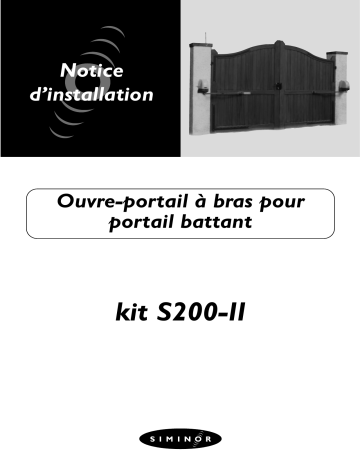 SIMINOR KIT S200-II Manuel du propriétaire | Fixfr