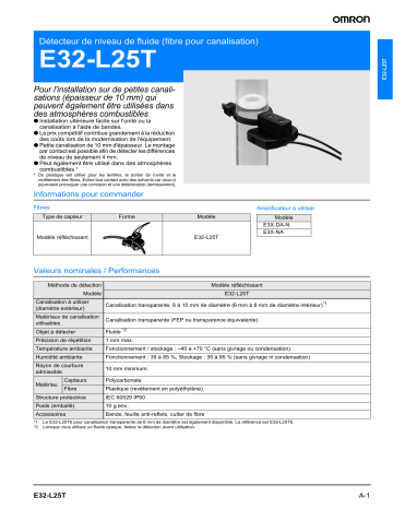 Omron E32-L25T Manuel du propriétaire | Fixfr