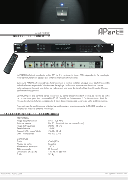 APART PR4000 Manuel du propriétaire