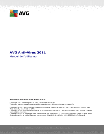 AVG Anti-Virus 2011 Manuel du propriétaire | Fixfr