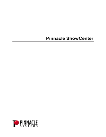 Pinnacle ShowCenter Manuel du propriétaire | Fixfr
