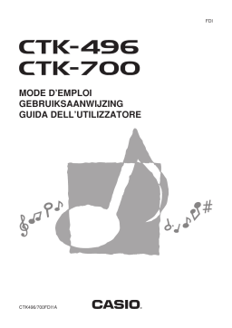 Casio CTK-700 Manuel du propriétaire