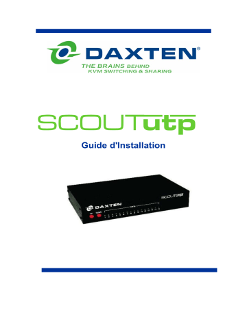 Daxten SCOUT UTP Manuel du propriétaire | Fixfr