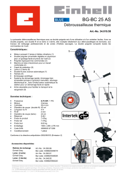 EINHELL BG-BC 25 AS Manuel du propriétaire