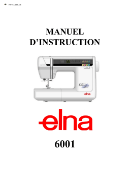 ELNA 6001 Manuel du propriétaire