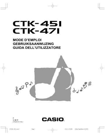 CTK-451 | Casio CTK-471 Manuel du propriétaire | Fixfr
