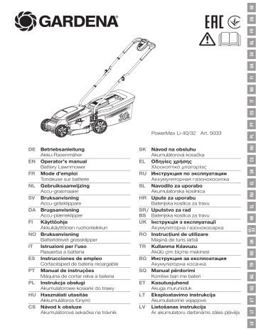 SILENO LIFE 1250 | R38 LI | SMART SILENO CITY 250 | POWERMAX LI-40/32 | Gardena HANDYMOWER LI-18/22 Manuel du propriétaire | Fixfr