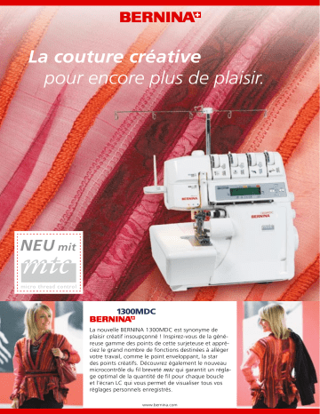 Bernina 1300MDC Manuel du propriétaire | Fixfr