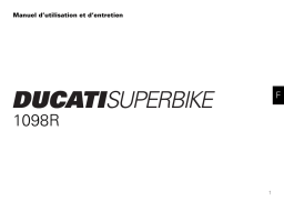 Ducati 1098 R Manuel du propriétaire