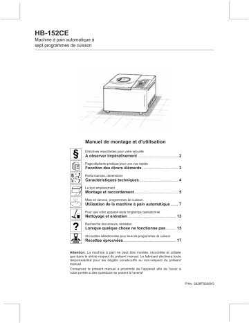 LG hb 152 ce Manuel du propriétaire | Fixfr