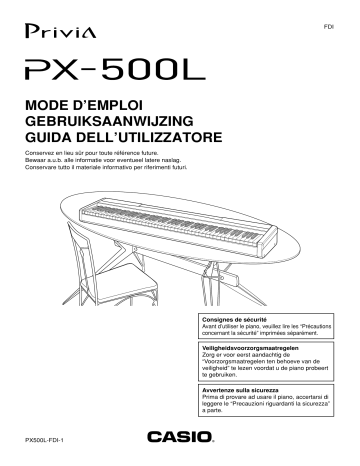 Casio PX-500L Manuel du propriétaire | Fixfr