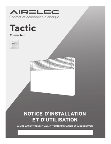 TACTIC DIGITAL 4 ORDRES | FONTEA | AIXANCE 2 SAS | Elite 3D | PRESTANCE SAS TEI | AIRELEC ESTHETIC TEI Manuel du propriétaire | Fixfr