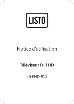 Listo 40-FHD-725 Manuel du propriétaire