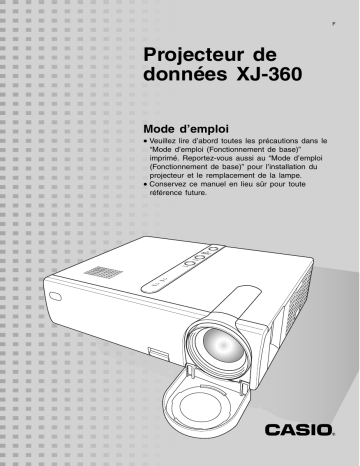 Casio XJ-360 Manuel du propriétaire | Fixfr