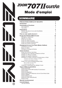 Zoom 707II Manuel du propriétaire