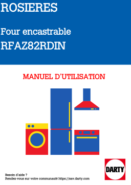 ROSIERES RFAZ82RDIN AVIS Manuel du propriétaire