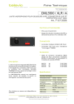 TELEVIC DML5500-XLR-A Manuel du propri&eacute;taire