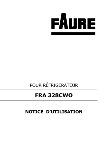 Faure FRA328CWO Manuel du propriétaire | Fixfr