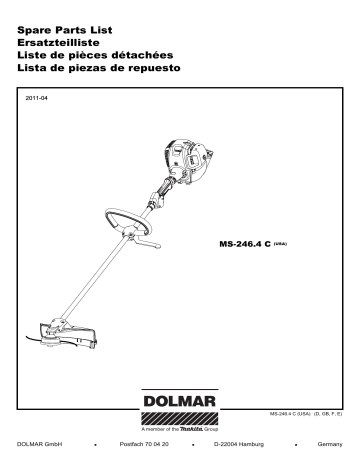 Dolmar MS-246.4 C Manuel du propriétaire | Fixfr