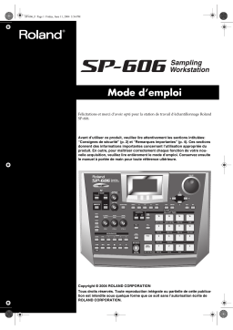 Roland SP606 Manuel du propriétaire