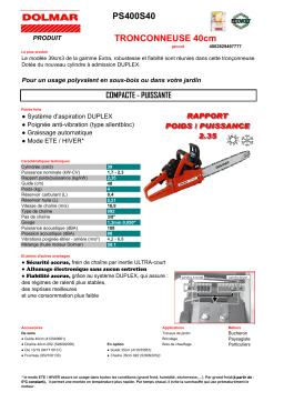 Dolmar PS400S40 Manuel du propriétaire