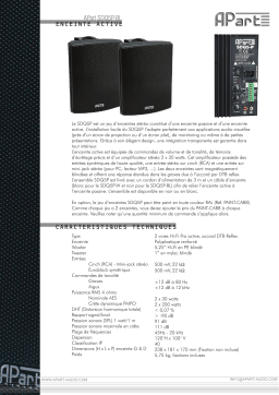 APART SDQ5P-BL Manuel du propriétaire
