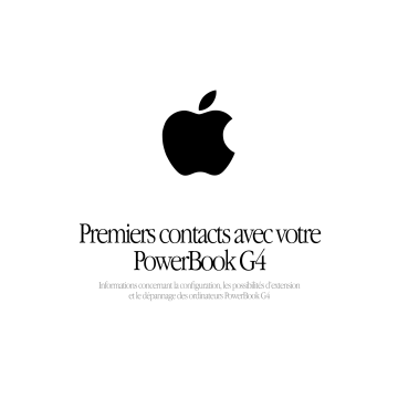 Apple POWERBOOK G4 Manuel du propriétaire | Fixfr