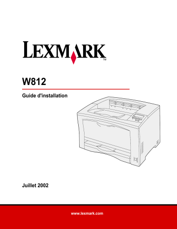 Lexmark W812 Manuel du propriétaire | Fixfr