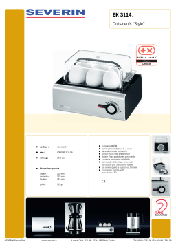 SEVERIN EK 3114 Manuel du propriétaire