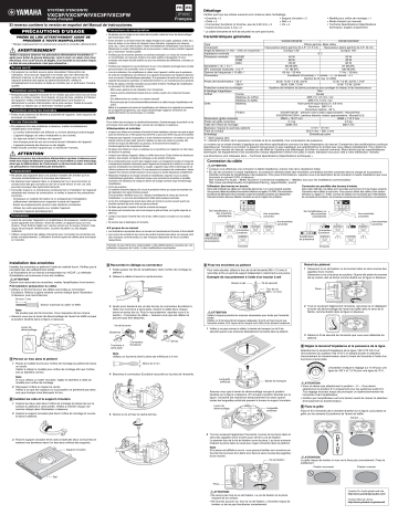 Yamaha VXC5F VXC5FW VXC3F VXC3FW Manuel du propriétaire | Fixfr