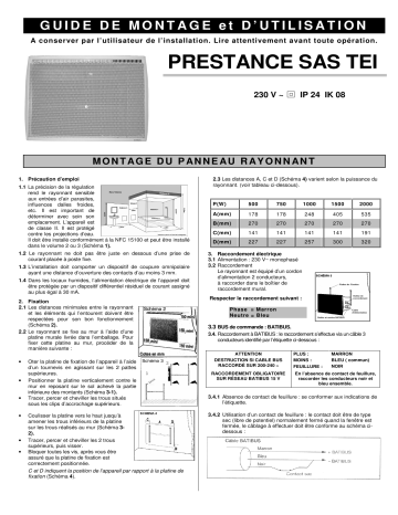 TACTIC DIGITAL 4 ORDRES | FONTEA | Elite 3D | PRESTANCE SAS TEI | AIRELEC ESTHETIC TEI Manuel du propriétaire | Fixfr