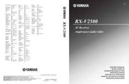 Yamaha RX-V2500 Manuel du propriétaire