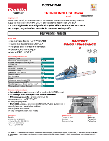 Dolmar DCS341S40 Manuel du propriétaire | Fixfr