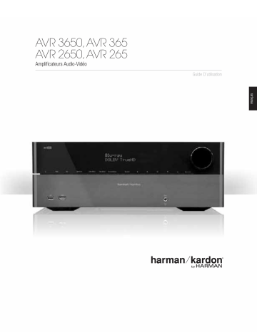 AVR 3650 | AVR 2650 | AVR 265 | Harman Kardon AVR 365 Manuel du propriétaire | Fixfr