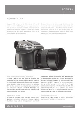 Hasselblad H2F Manuel du propriétaire