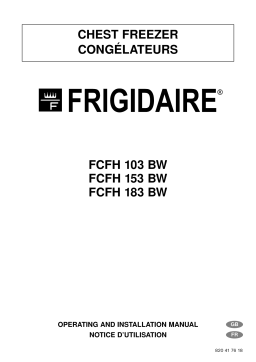 Frigidaire FCFH153BW Manuel du propriétaire