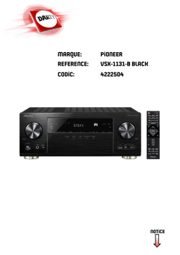 Pioneer VSX1131VSX 1131 Manuel du propriétaire