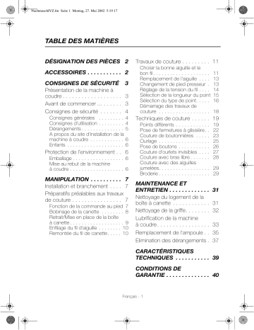 Primera NM800 Manuel du propriétaire | Fixfr