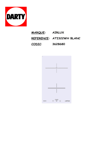 AIRLUX ATI322WHATI322 Manuel du propriétaire | Fixfr