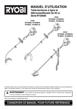 Ryobi RY30000 Manuel du propriétaire