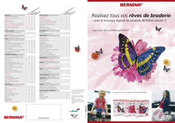 Bernina LOGICIEL DE BRODERIE DESIGNERPLUS VERSION 5 Manuel du propriétaire