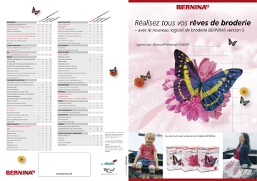 Bernina LOGICIEL DE BRODERIE DESIGNERPLUS VERSION 5 Manuel du propriétaire | Fixfr