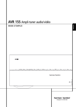 Harman Kardon AVR 155 Manuel du propriétaire