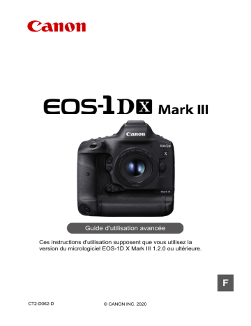 Canon EOS 1D X MARK III Manuel du propriétaire | Fixfr