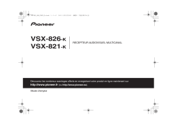 Pioneer VSX-821 Manuel du propriétaire