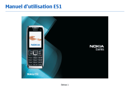 Nokia E51 Manuel du propriétaire